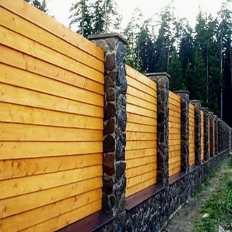 Забор деревянный сплошной. Под заказ.